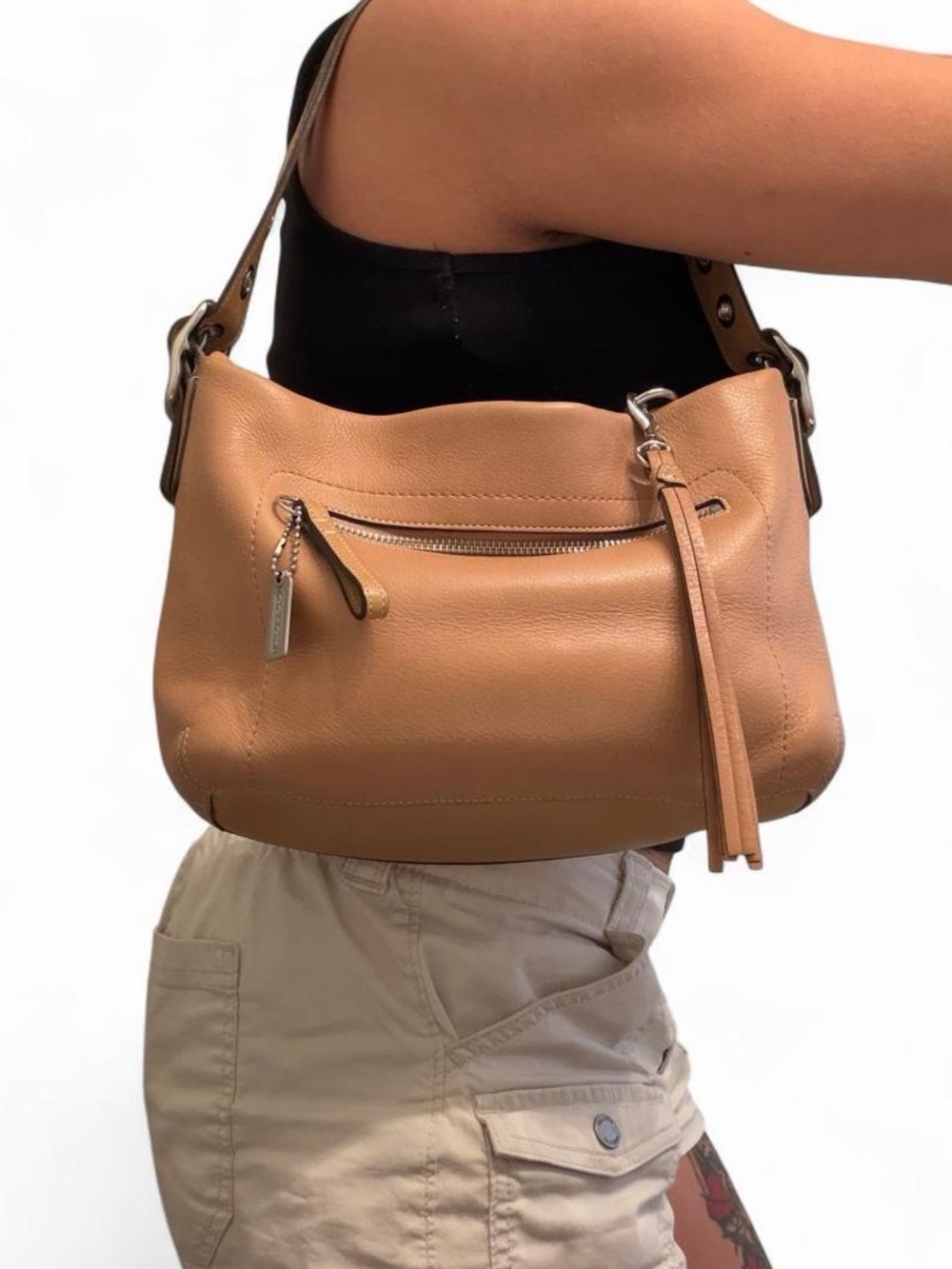 Coach 04 East West legacy shoulder duffle tan